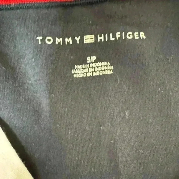 Classic Tommy Hilfiger Jersey T Shirt Dress Size Small Navy White - Picture 4 of 6